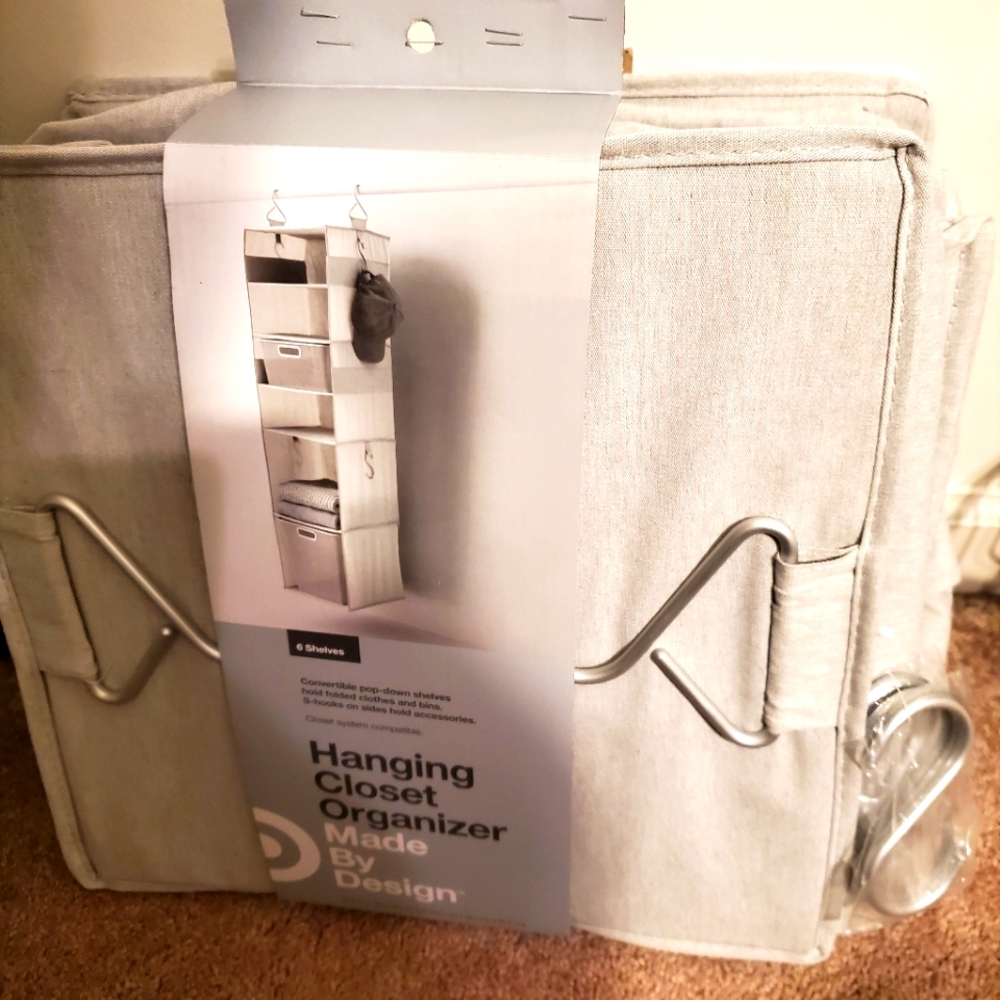 NWT Made by Design  Hanging Closet Organizer